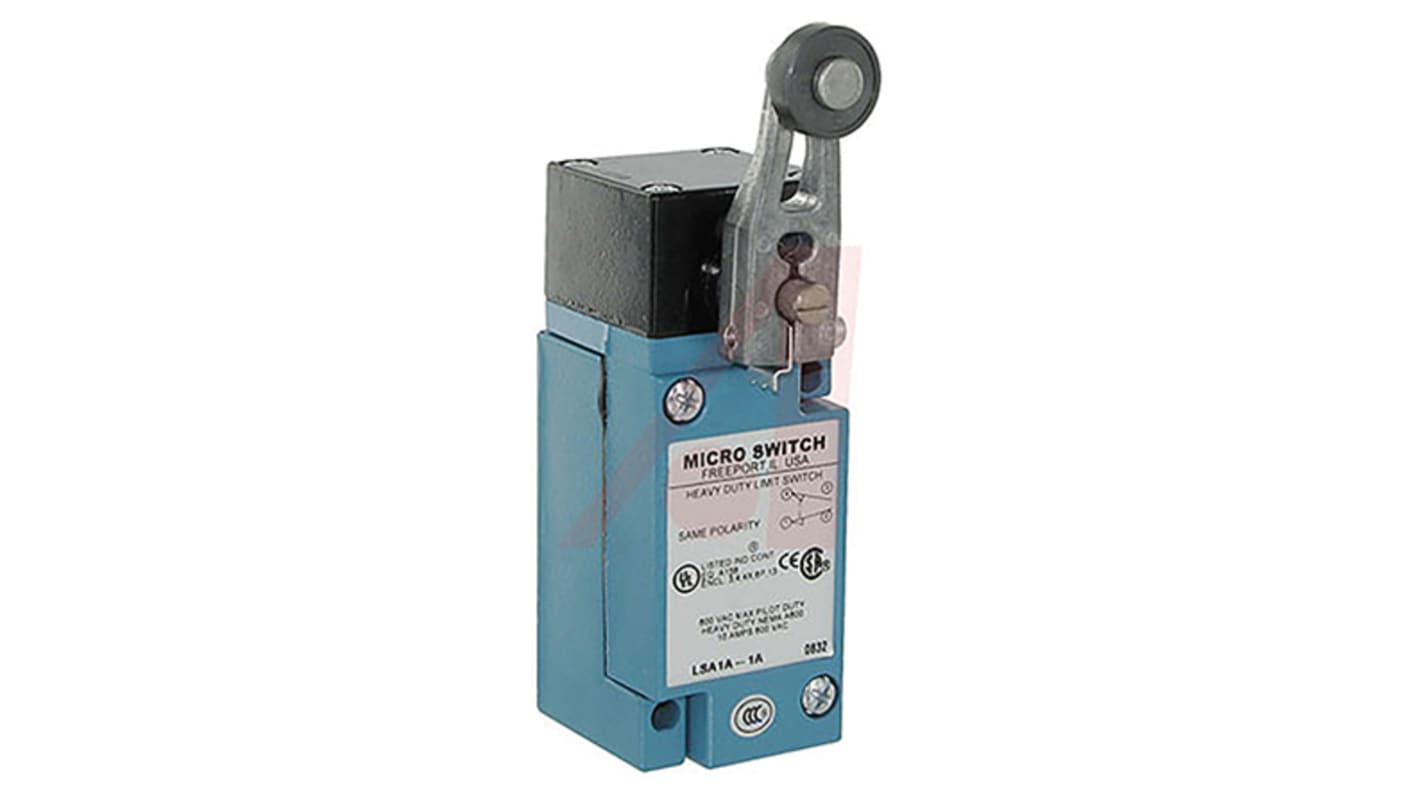 Wyłącznik krańcowy typ Dźwignia z rolką Honeywell NO/NC Działanie natychmiastowe 10A 600V IP65, IP66, IP67