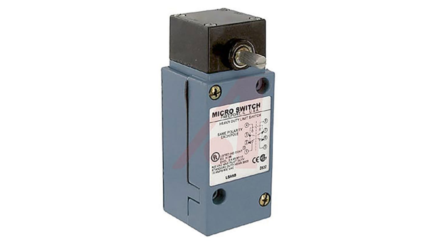 Honeywell 行程开关, 最大直流250V, 最大交流600V, 最大10A, IP65， IP66、 IP67, 1/2 in NPT接口, 2常开/2常闭, HDLS系列