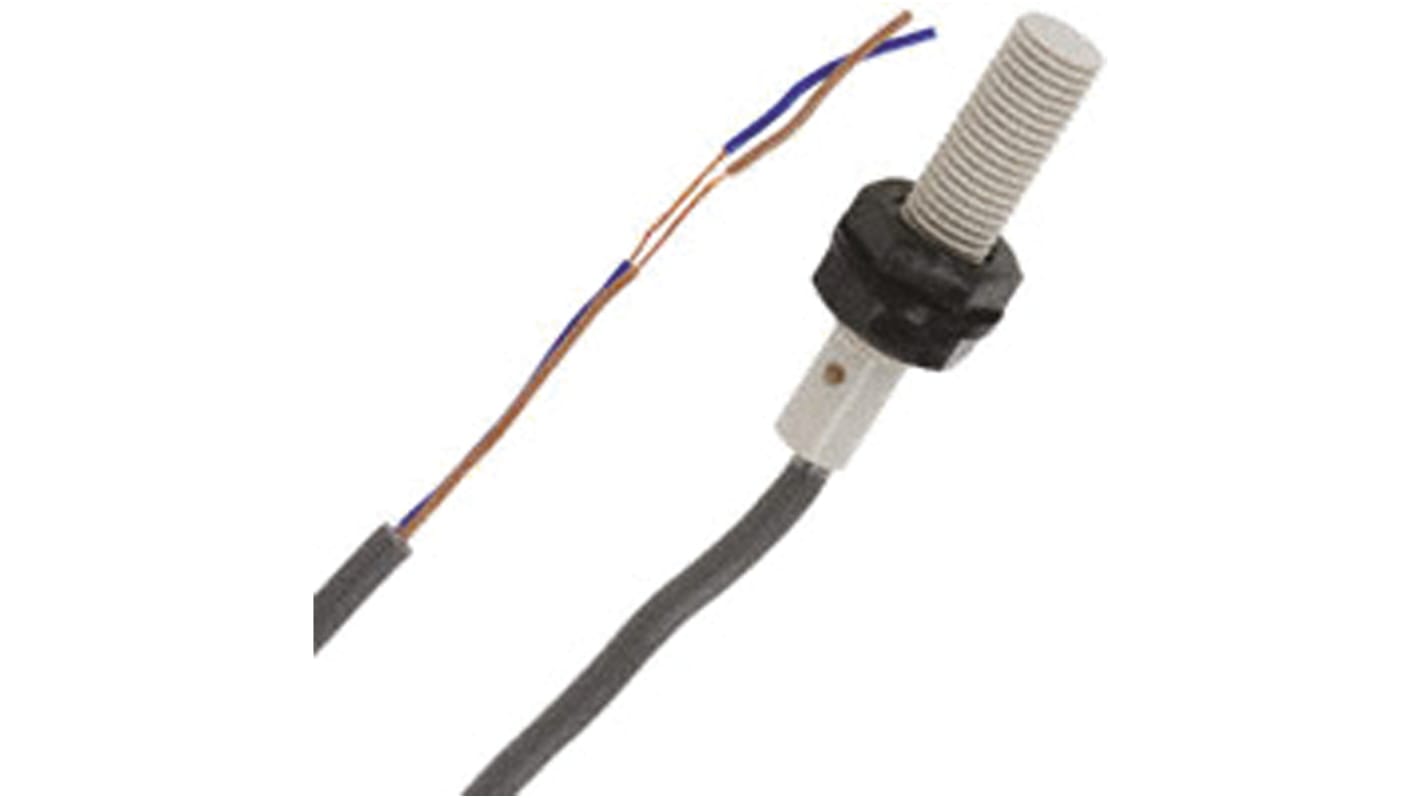 Omron Inductive Threaded Barrel Proximity Sensor, M8, 1.5 mm Detection, 24 → 240 V ac