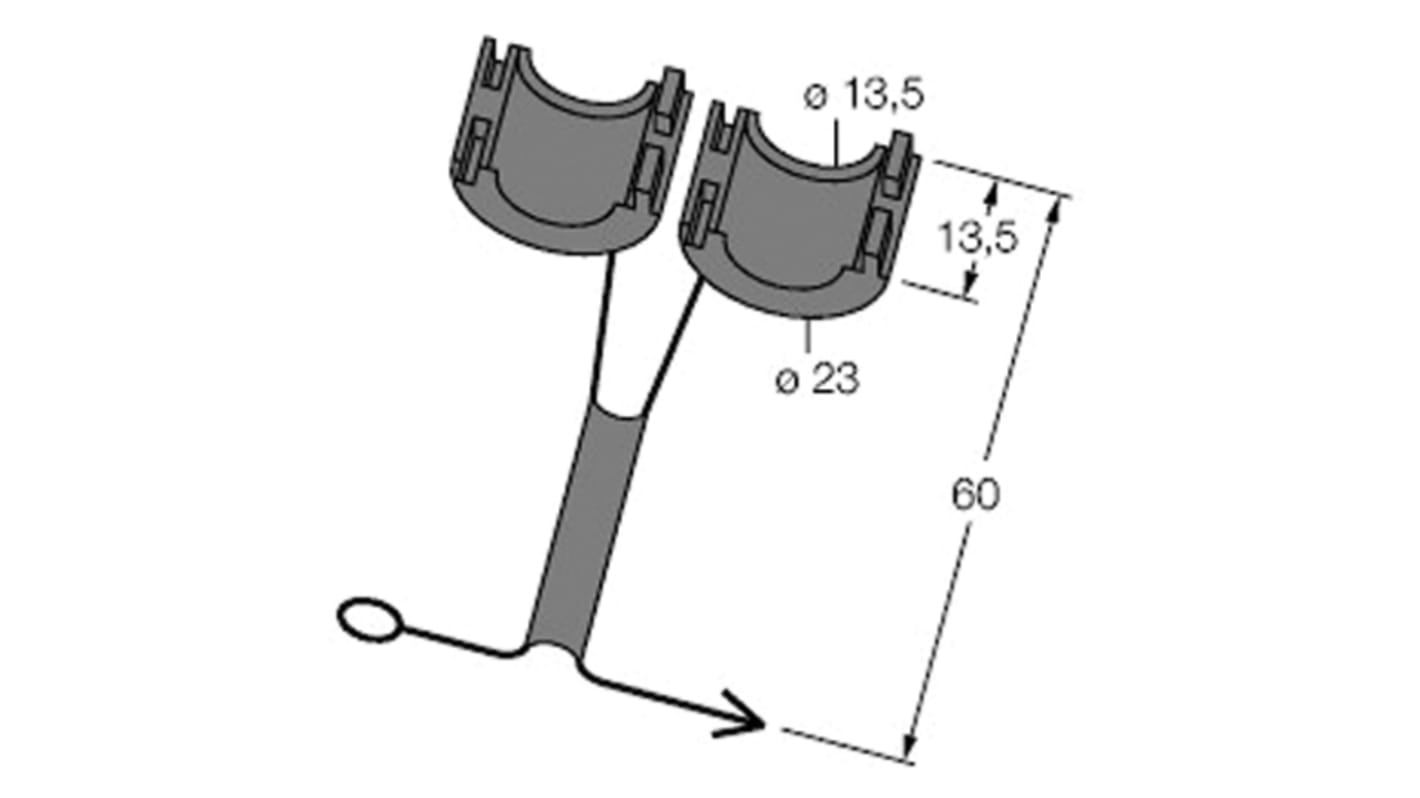 Mounting accessories-captive safety clip