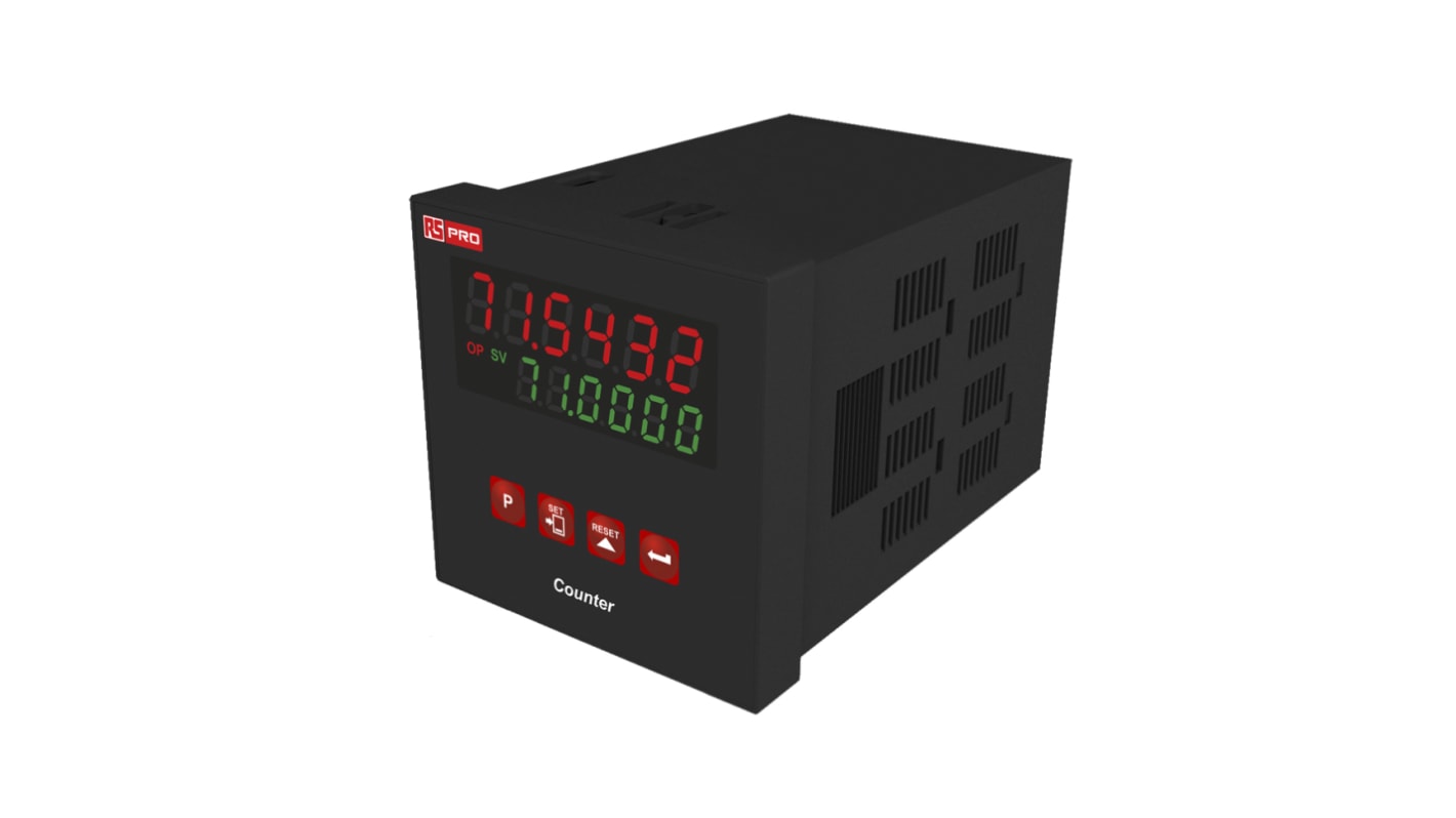 Rs-Online Contatore Meccanico RS PRO Secondi 20kHz display LED 6 cifre 230 V ca