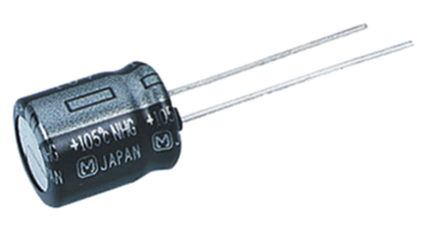Panasonic 10μF Aluminium Electrolytic Capacitor 100V dc, Through Hole - ECA2AHG100I
