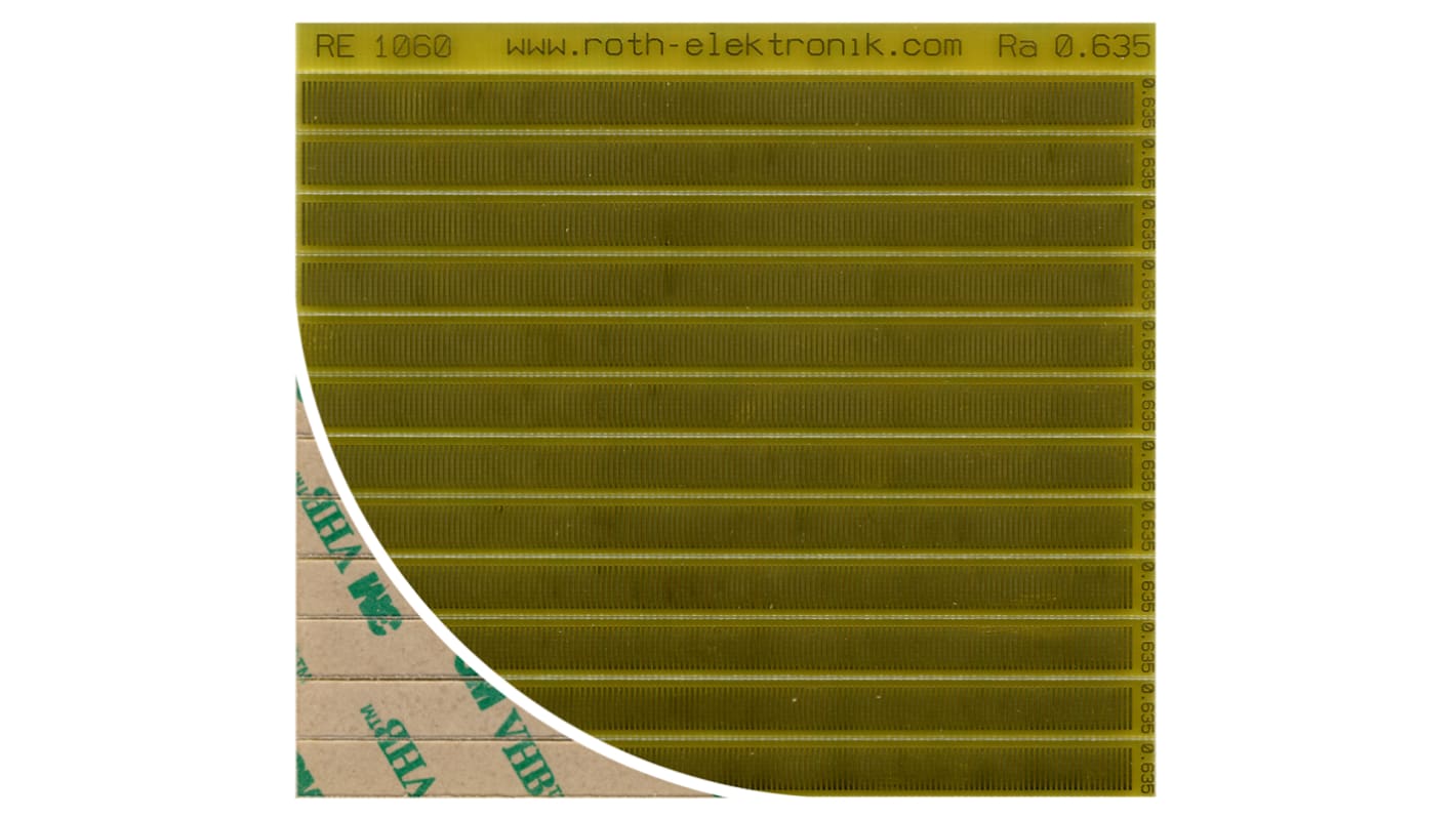 RE1060, Single Sided Extender Board PCB Contact Strip FR4 100 x 90 x 0.8mm