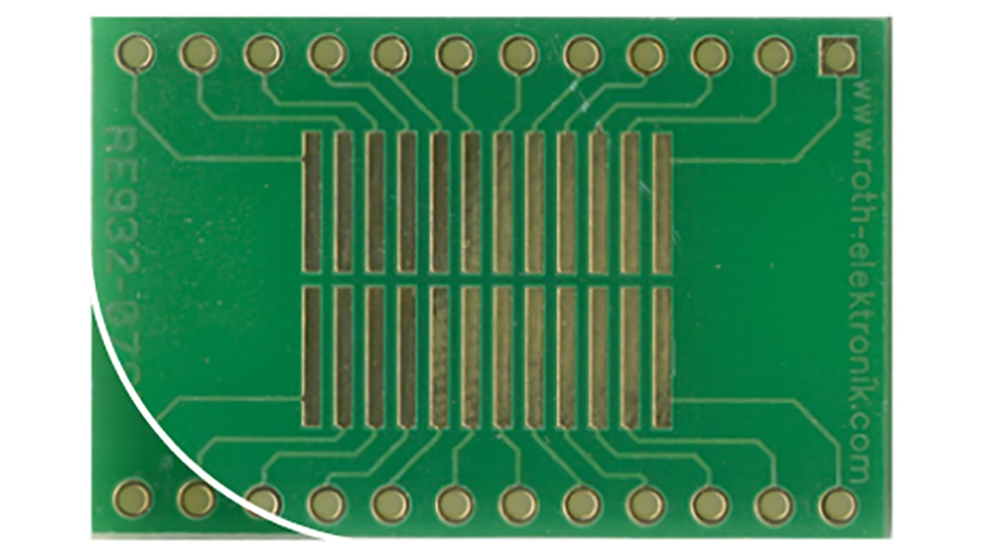 RE932-07ST, Double Sided Extender Board Multi Adapter Board FR4 32 x 21 x 1.5mm