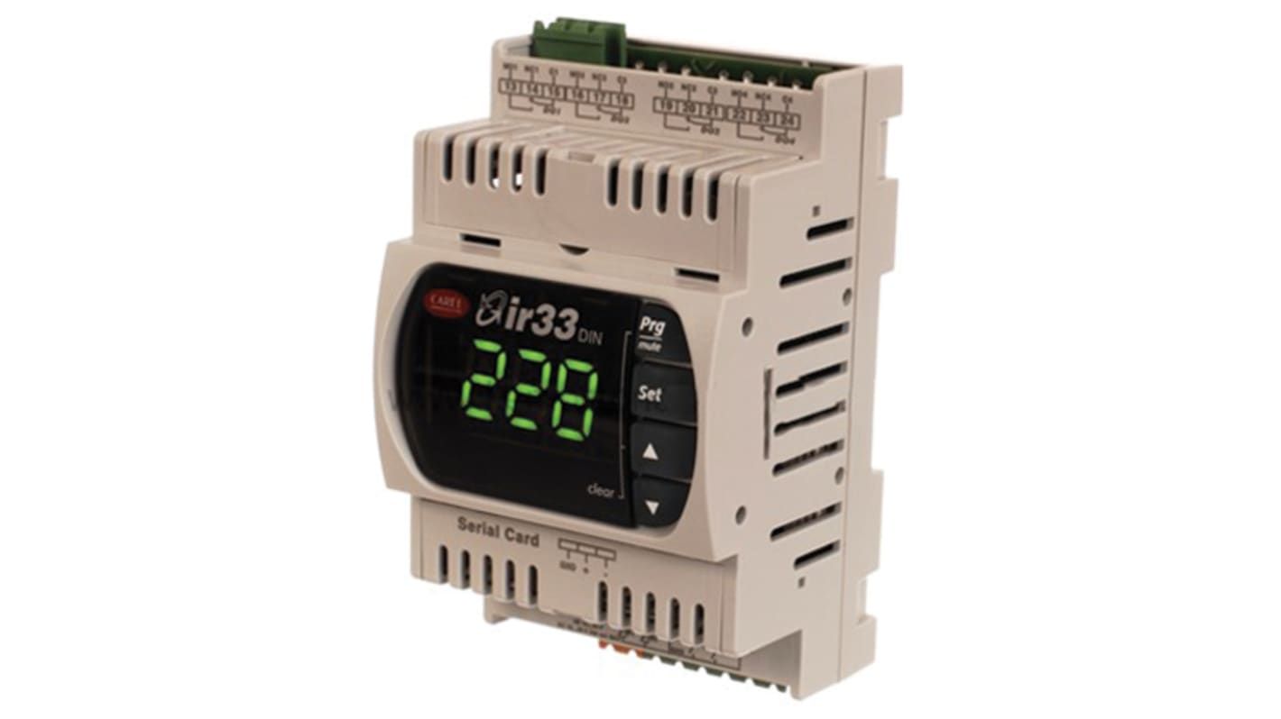 Rs-Online Regolatore di temperatura On/Off Carel DN33 24 V c.a. 30 V c.c. 110 x 70mm 4 uscite