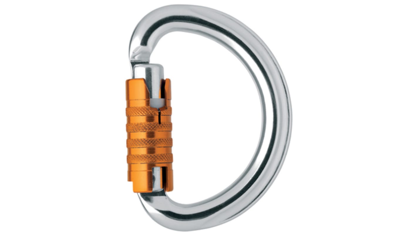 Petzl Aluminium, Edelstahl 22mm Dreifachwirkend 20kN Karabiner