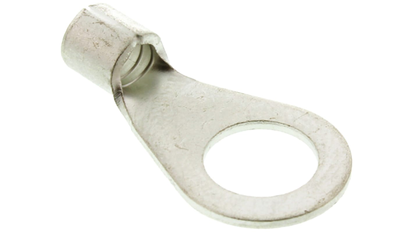 RS PRO Ringkabelschuh, Unisoliert, aussen ø 10mm, innen ø 5.3mm, max. 2.5mm², #10