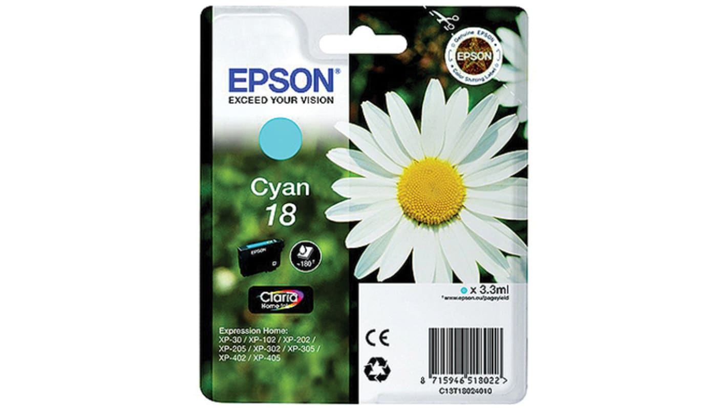 Epson 18 Cyan Ink Cartridge