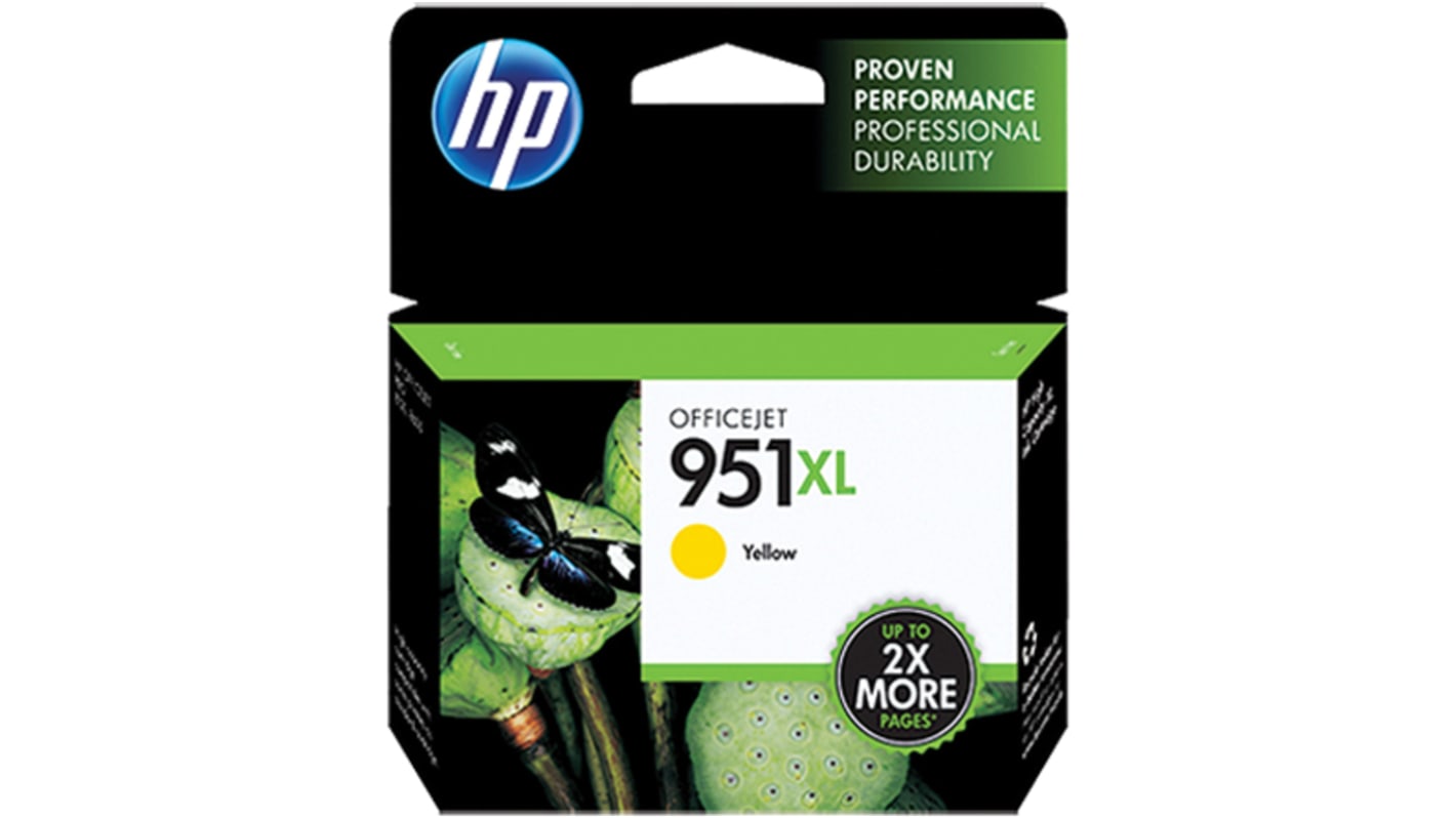 HP 黄色墨盒 951XL, 用于HP Officejet Pro 251dw, HP Officejet Pro 8100打印机, 约打印1500页