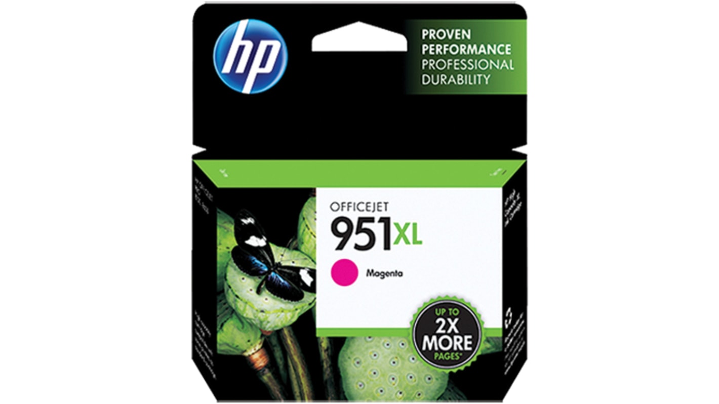 HP 洋红色墨盒 951XL, 用于HP Officejet Pro 251dw, HP Officejet Pro 8100打印机, 约打印1500页