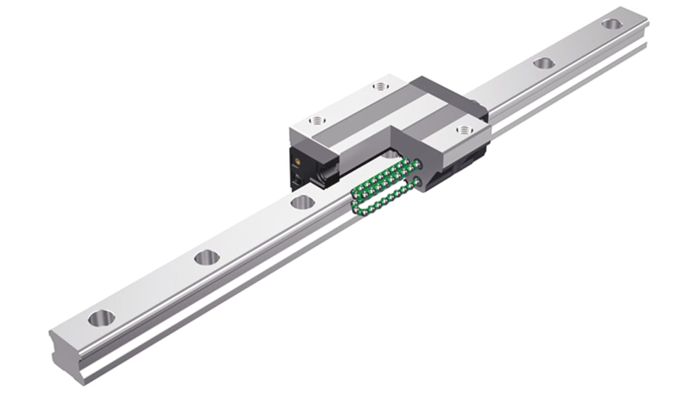 Patín THK serie SHS-LC, dimensiones 98mm x 63mm, para raíl de 20mm