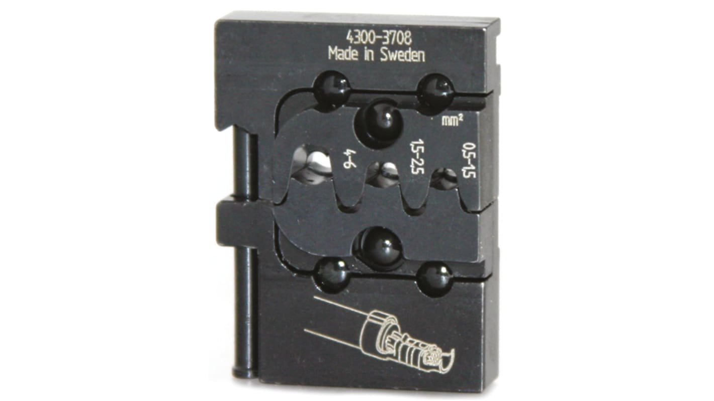 Matriz de crimpado RS PRO, para Automoción con crimpado solapado, para cable de 0.5mm² → 1.5mm²