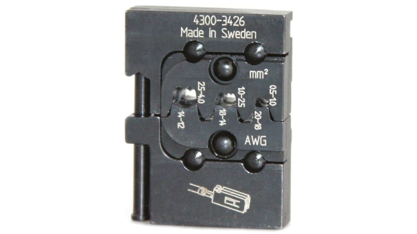 Matriz de crimpado RS PRO, para Temporizador sin junta de cable, para cable de 0.5mm² → 1mm²
