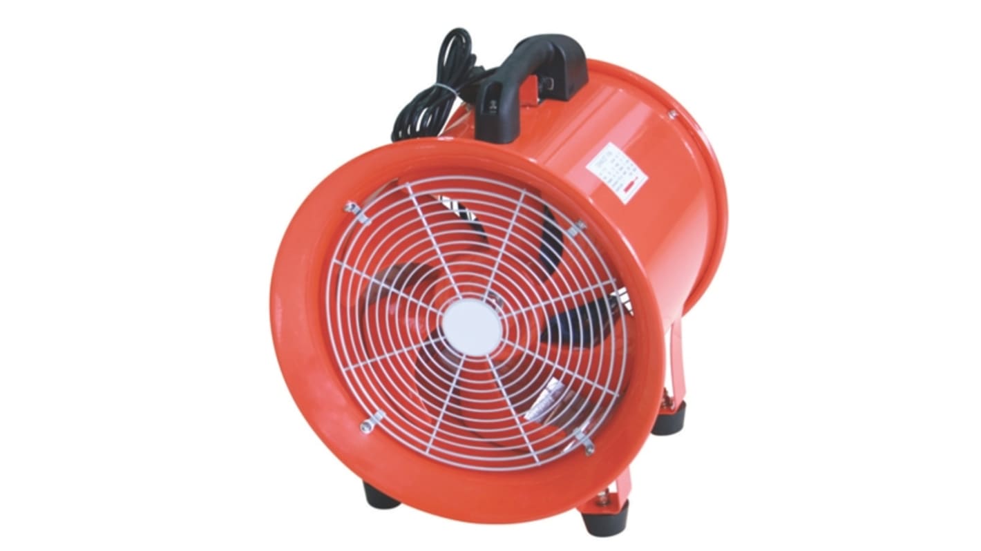 RS PRO Floor, Heavy Duty Fan 3900m³/h 300mm blade diameter 1 speed 240 V with plug: Type F - Schuko plug