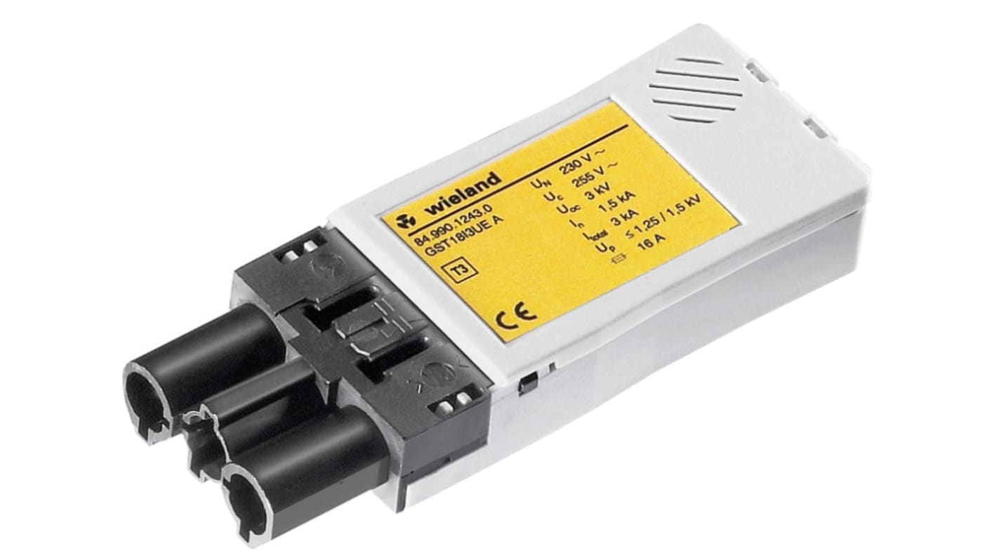 Wieland GST18i3 Series Connector, 3-Pole, Male, 1-Way, Cable Mount, 16A, IP20, IP40