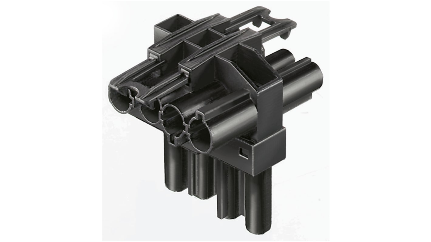 Wieland GST18i4 Series Distribution Block, 4-Pole, 2-Way, Cable Mount, 20A, IP20