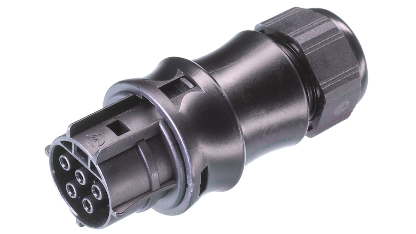 Wieland RST20i5 Series Connector, 5-Pole, Female, 1-Way, Cable Mount, 20A, IP66, IP68, IP69