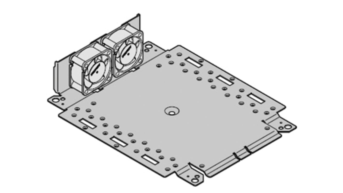 Schroff Mounting Plate with Fan Unit Mounting Plate with Fan Unit for Use with Interscale M Electronic Case