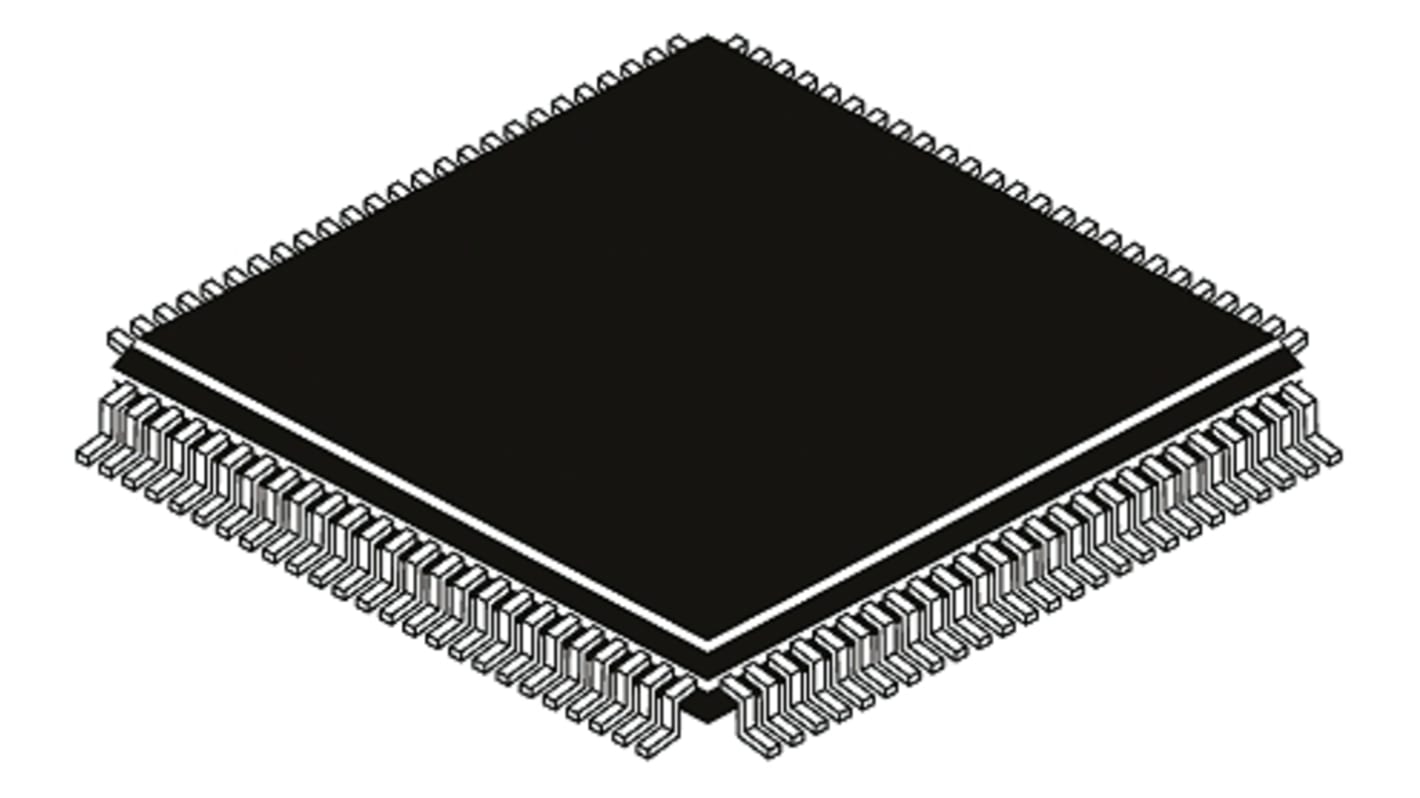 STMicroelectronics STM32F单片机, ARM Cortex M3内核, 100针, LQFP, 最大24MHz, 256 kB 闪存, 24 kB RAM