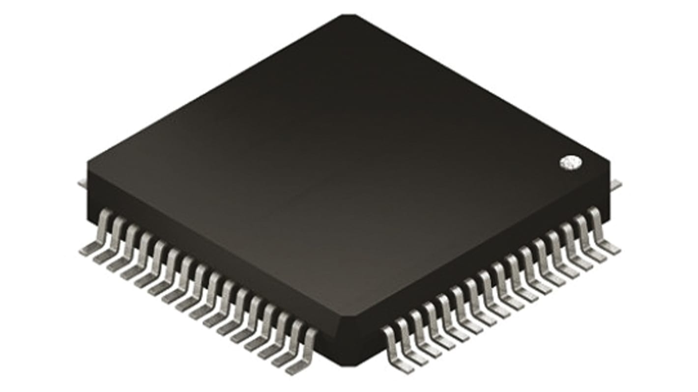 STMicroelectronics STM32F单片机, ARM Cortex M3内核, 64针, LQFP, 最大120MHz, 1.204 MB 闪存, 128 + 4 kB RAM