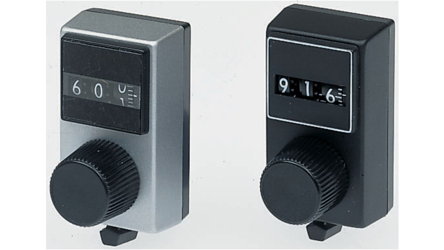 Vishay 25.4mm Silver Potentiometer Knob for 6mm Shaft Splined, 15E11B10
