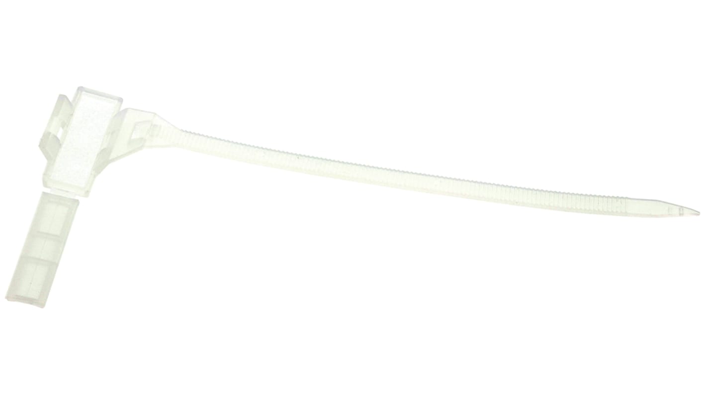 RS PRO 結束バンド, 160mm x 5 mm, ナチュラル, PE, 100 個入り