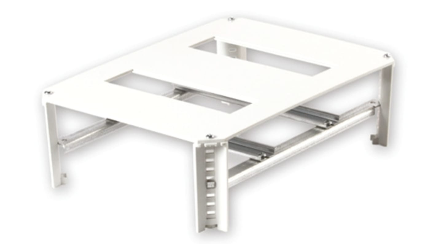 Fibox Gehäuserahmen Typ DIN-Schienen-Rahmen 4-Einbaustellen 104-Module