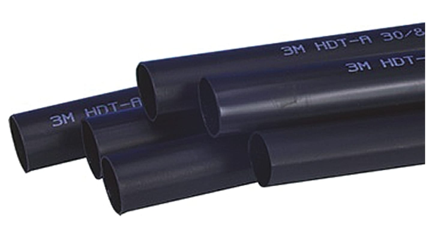 3M Adhesive Lined Heat Shrink Tubing, Black 38mm Sleeve Dia. x 1m Length 4:1 Ratio, HDT-A Series