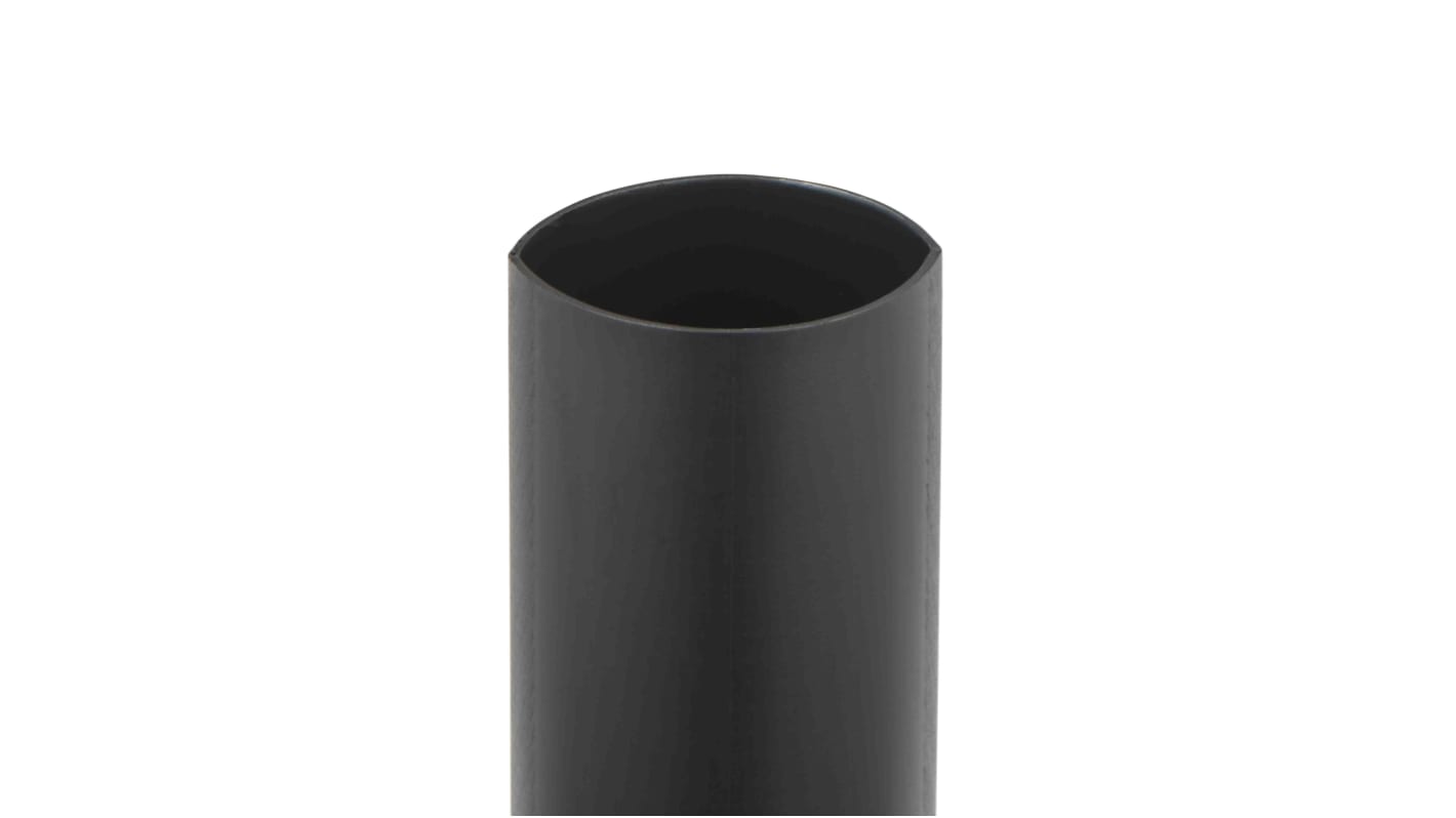 3M Adhesive Lined Halogen Free Heat Shrink Tubing, Black 38mm Sleeve Dia. x 1m Length 4.5:1 Ratio, MDT-A Series