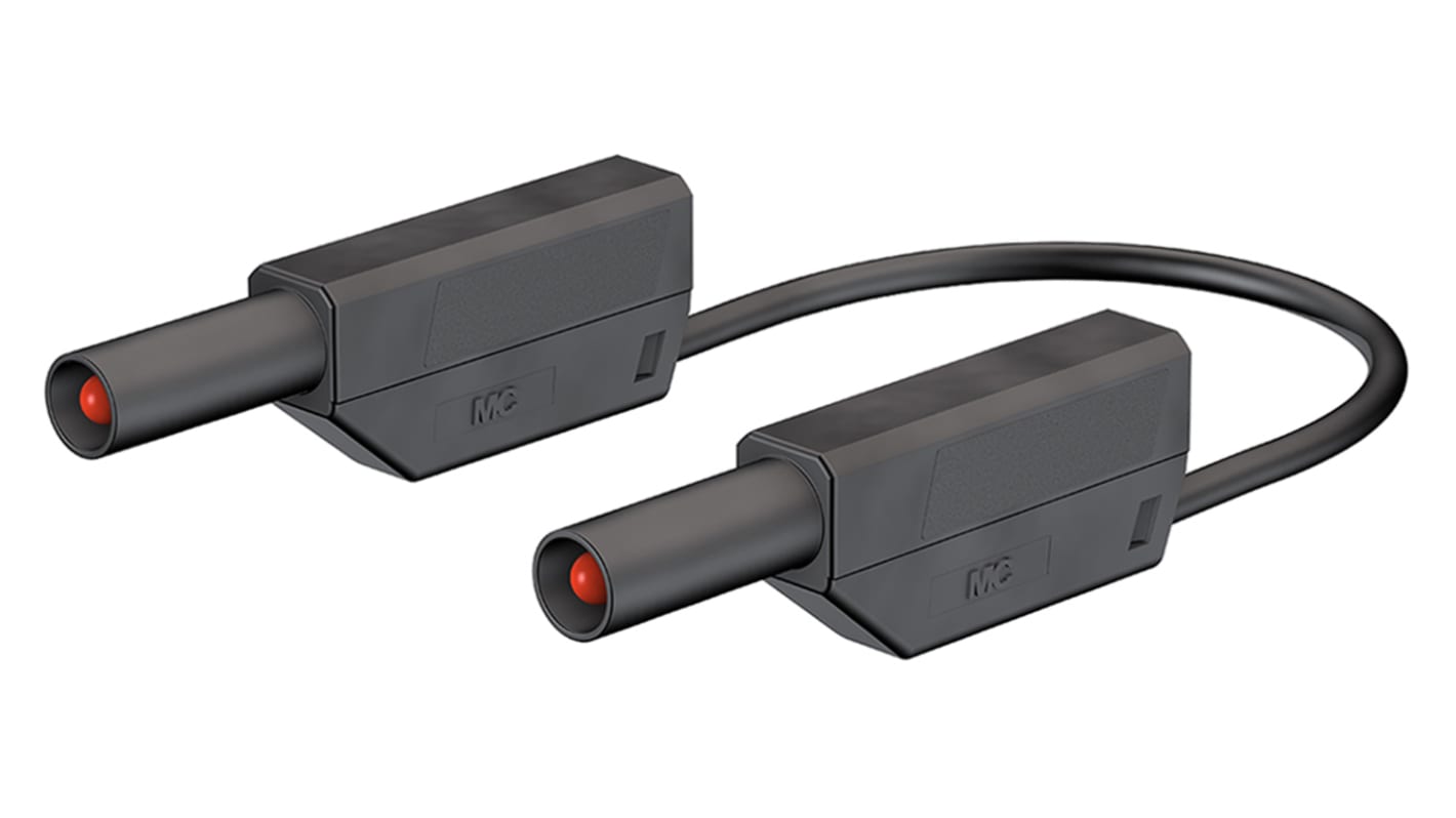 Staubli, 19A, 600 → 1000V, Black, 500mm Lead Length