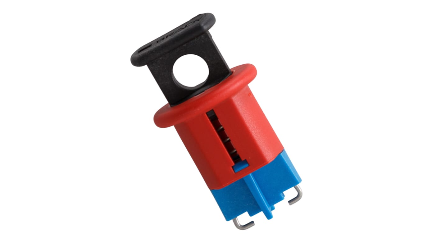 Brady Red 1-Lock Glass-Reinforced Nylon Miniature Circuit Breaker Switch Lockouts, 7.14mm Shackle