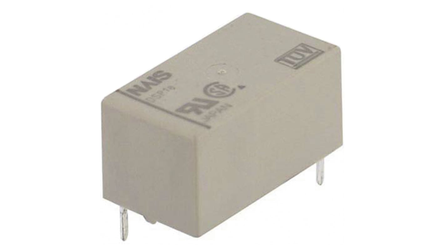 Panasonic PCB Mount Power Relay, 5V dc Coil, 5A Switching Current, SPST