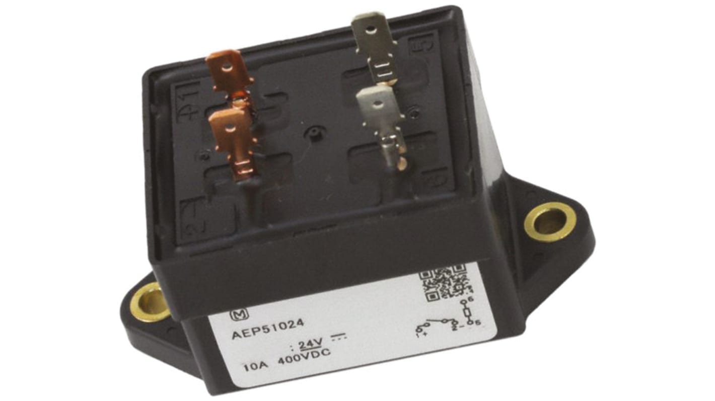Panasonic Non-Latching Relay, 24V dc Coil, 10A Switching Current, SPST