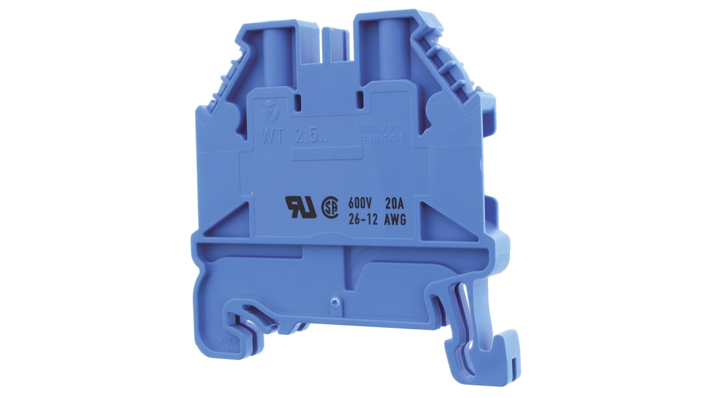 Morsettiera passante Wieland, Blu, livello Singolo, 24A