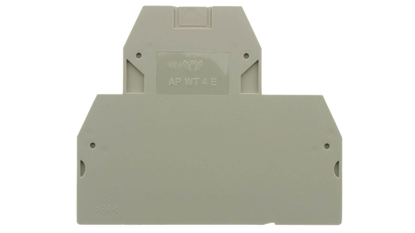 Wieland AP WT 4 E Series End Cover for Use with WT DIN Rail Terminal Block