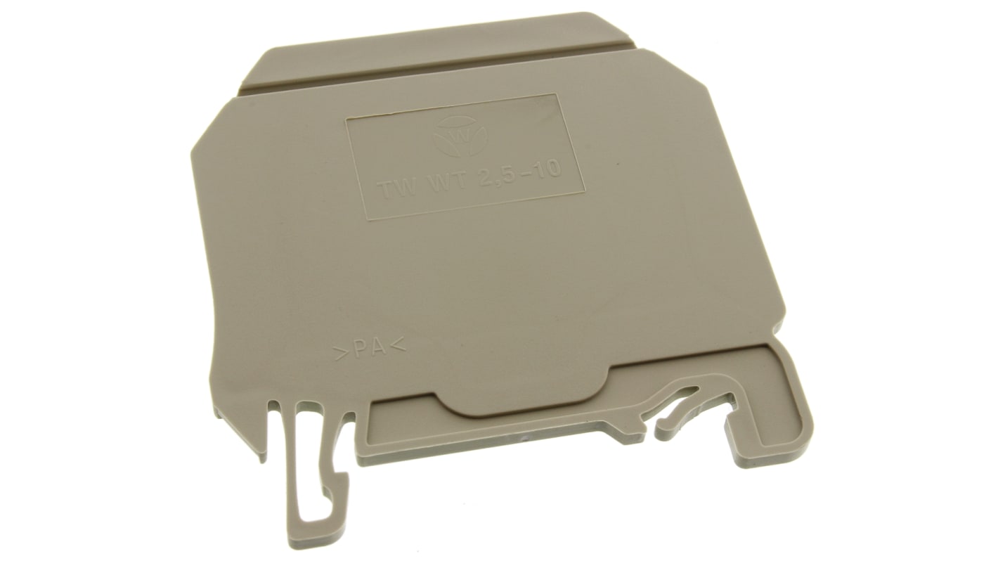 Placa de división Wieland serie TW WT, para usar con Bloque terminal para carril DIN de la serie WT