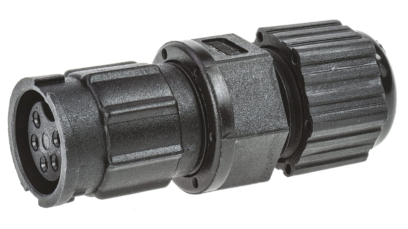 Amphenol Industrial Circular Connector, 5 Contacts, Panel Mount, Socket, Female, IP67, Ceres Series