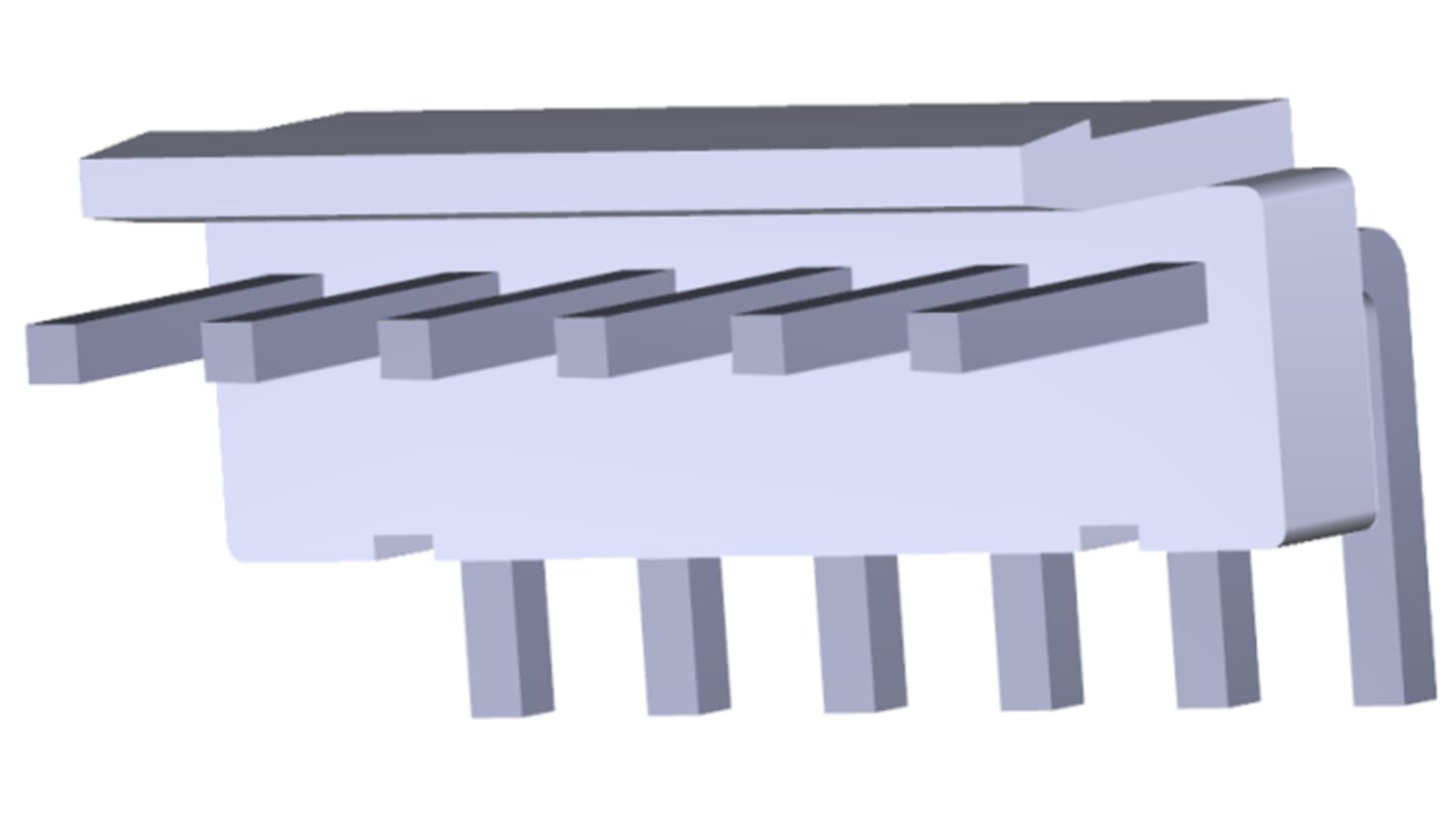 TE Connectivity Economy Power Series Right Angle Through Hole PCB Header, 6 Contact(s), 3.96mm Pitch, 1 Row(s), Shrouded