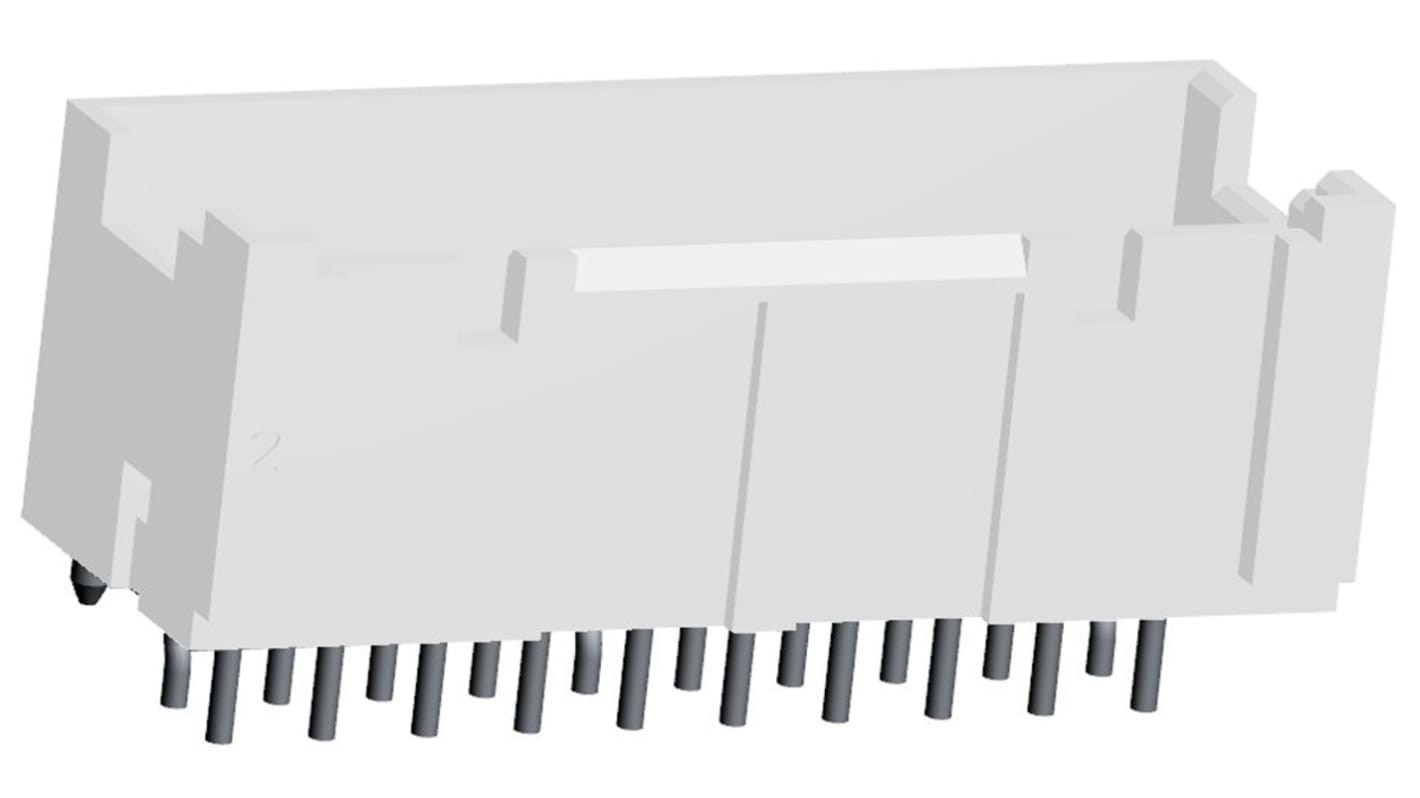 TE Connectivity Economy Power 2.5 Series Straight Through Hole PCB Header, 10 Contact(s), 2.5mm Pitch, 2 Row(s),