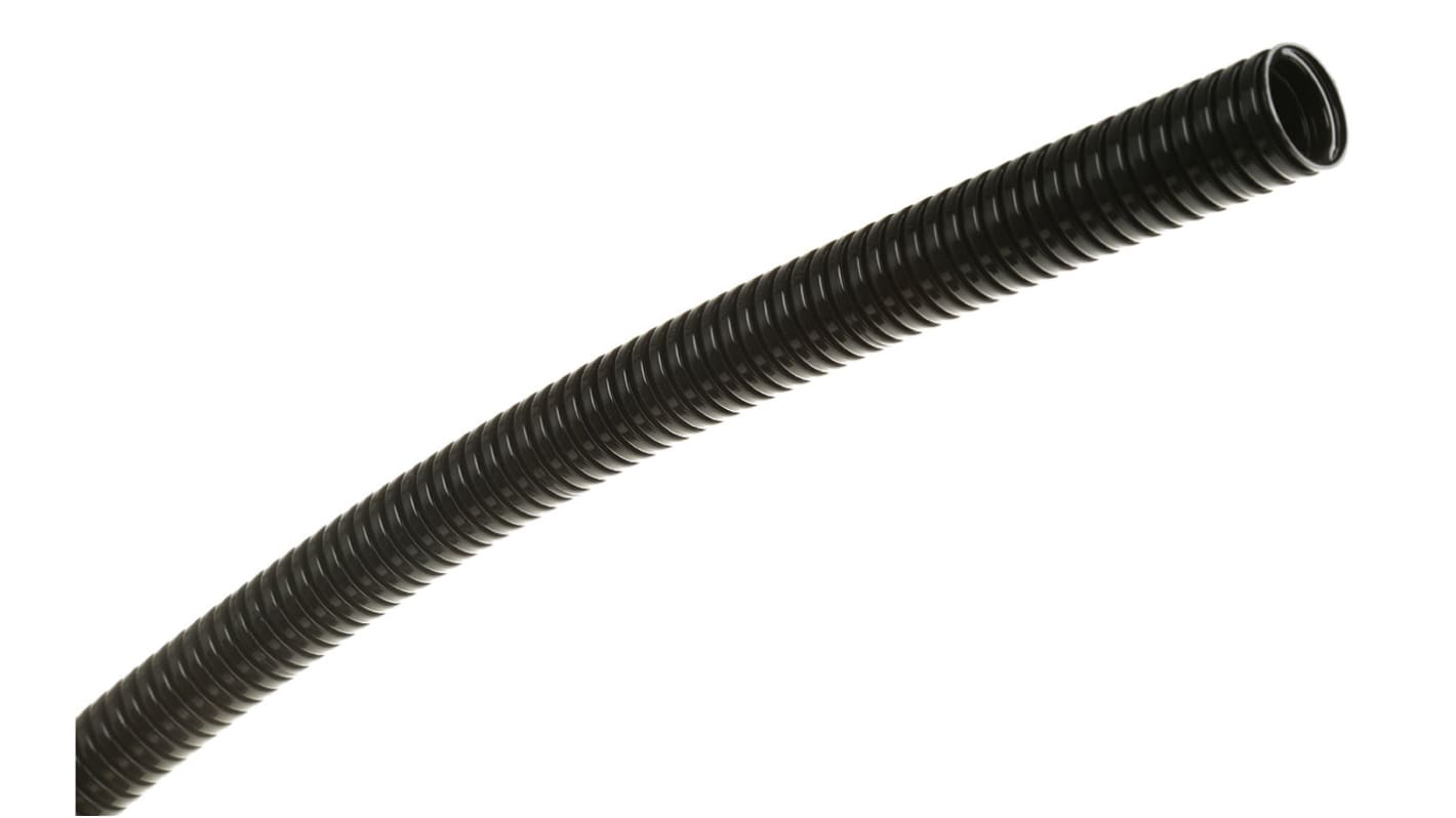 PMA 塑料挠性电缆管, Φ32mm标称, 34.5mm外径, 29mm内径, 10m长, M32螺纹, IP66, 黑色, CF系列