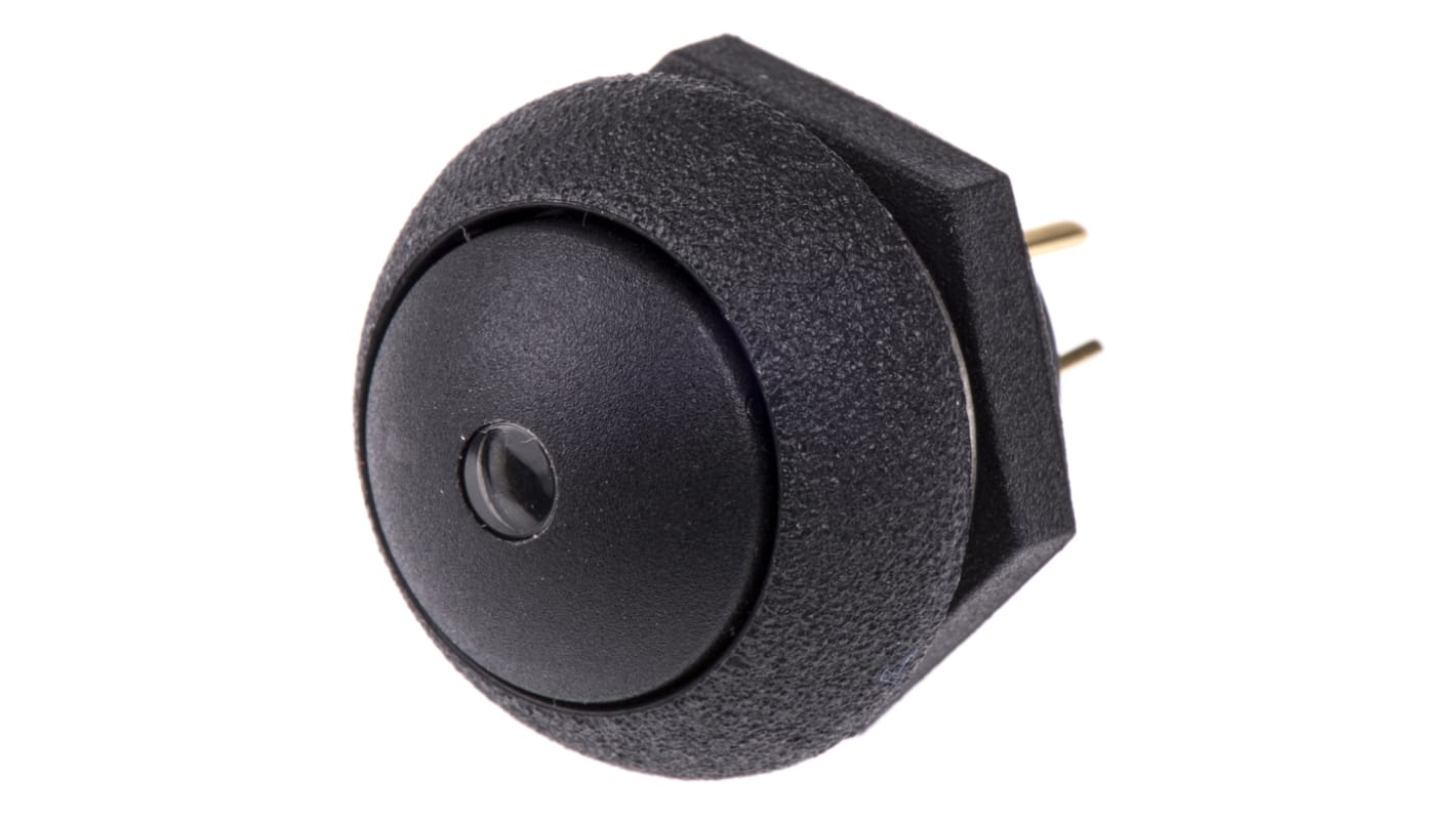 Otto Illuminated Push Button Switch, Momentary, Panel Mount, SPDT, Green LED, 28V dc, IP68S