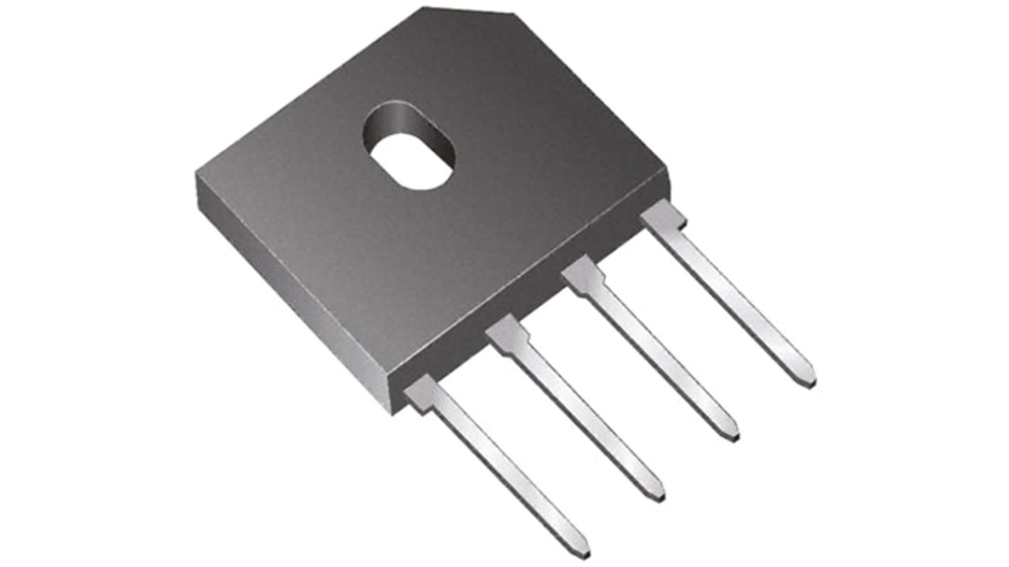 Vishay Bridge Rectifier, 6A, 200V, 4-Pin