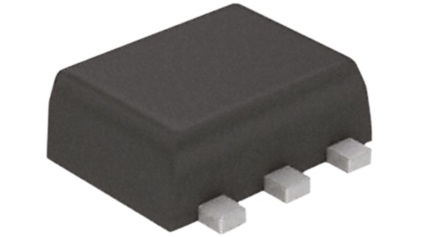 Dual P-Channel MOSFET, 135 mA, 60 V, 6-Pin SC-89-6 Vishay SI1025X-T1-GE3