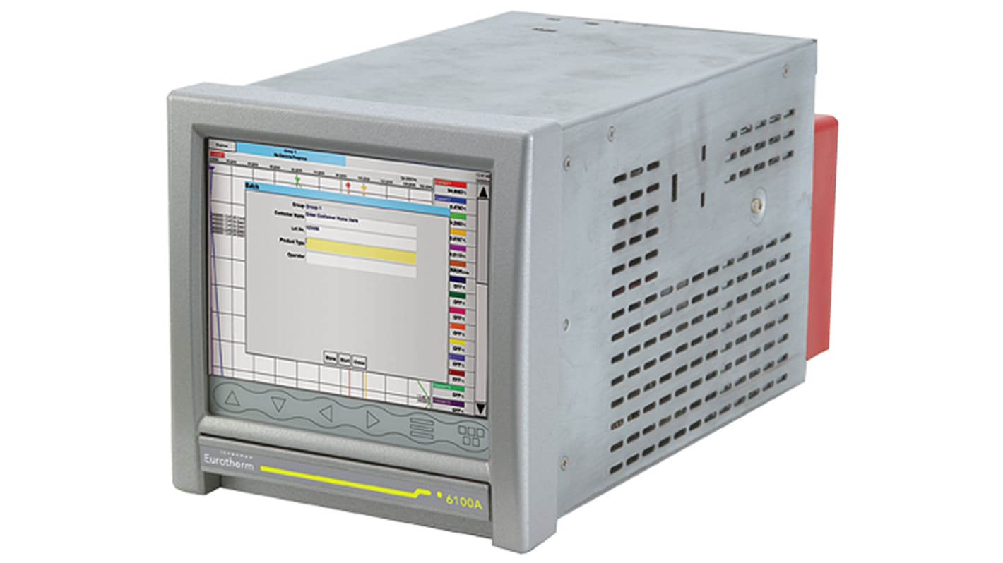 Eurotherm 6100A, 18 Input Channels, 3 Output Channels, Paperless Chart Recorder Measures Current, Millivolt,