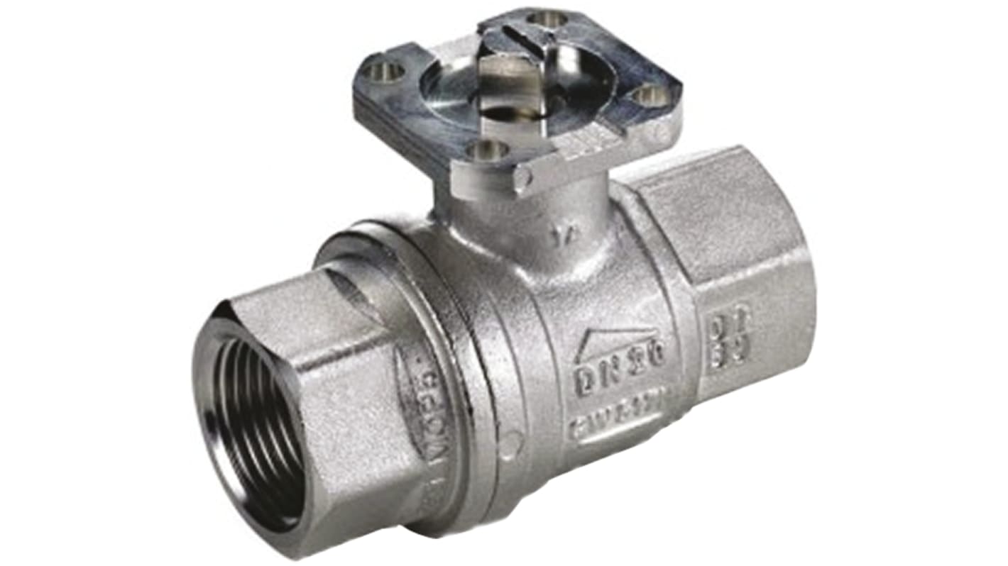 RS PRO 镀镍黄铜球阀, BSP 2in螺纹接口, 适用管径50mm