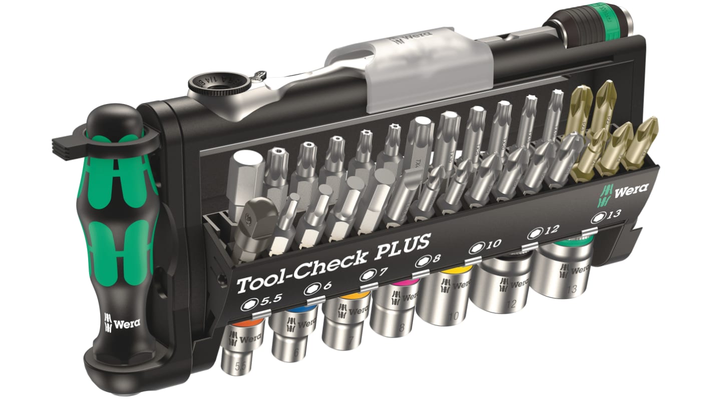 Set di cacciaviti Wera Tool-Check PLUS, 39 pezzi Esagonale; Hex-Plus; Phillips; Pozidriv; A taglio