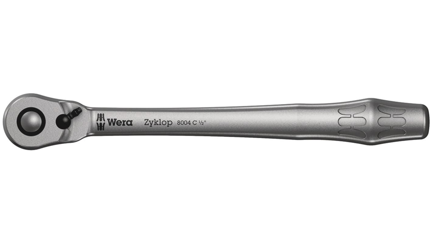 Wera Zyklop 1/2 in Square Ratchet with Ratchet Handle, 281 mm Overall