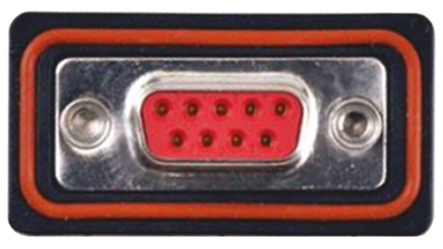 FCT from Molex FWD 9 Way Panel Mount D-sub Connector Socket, with 4-40 UNC Screwlocks
