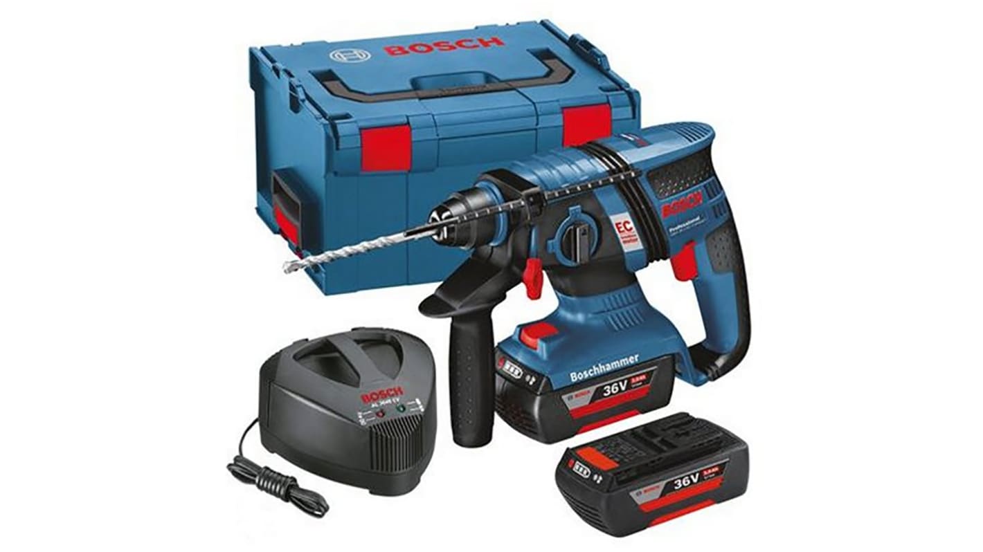 Bosch GBH SDS Plus 36V Cordless Hammer Drill Li-Ion, Type G - British 3-Pin