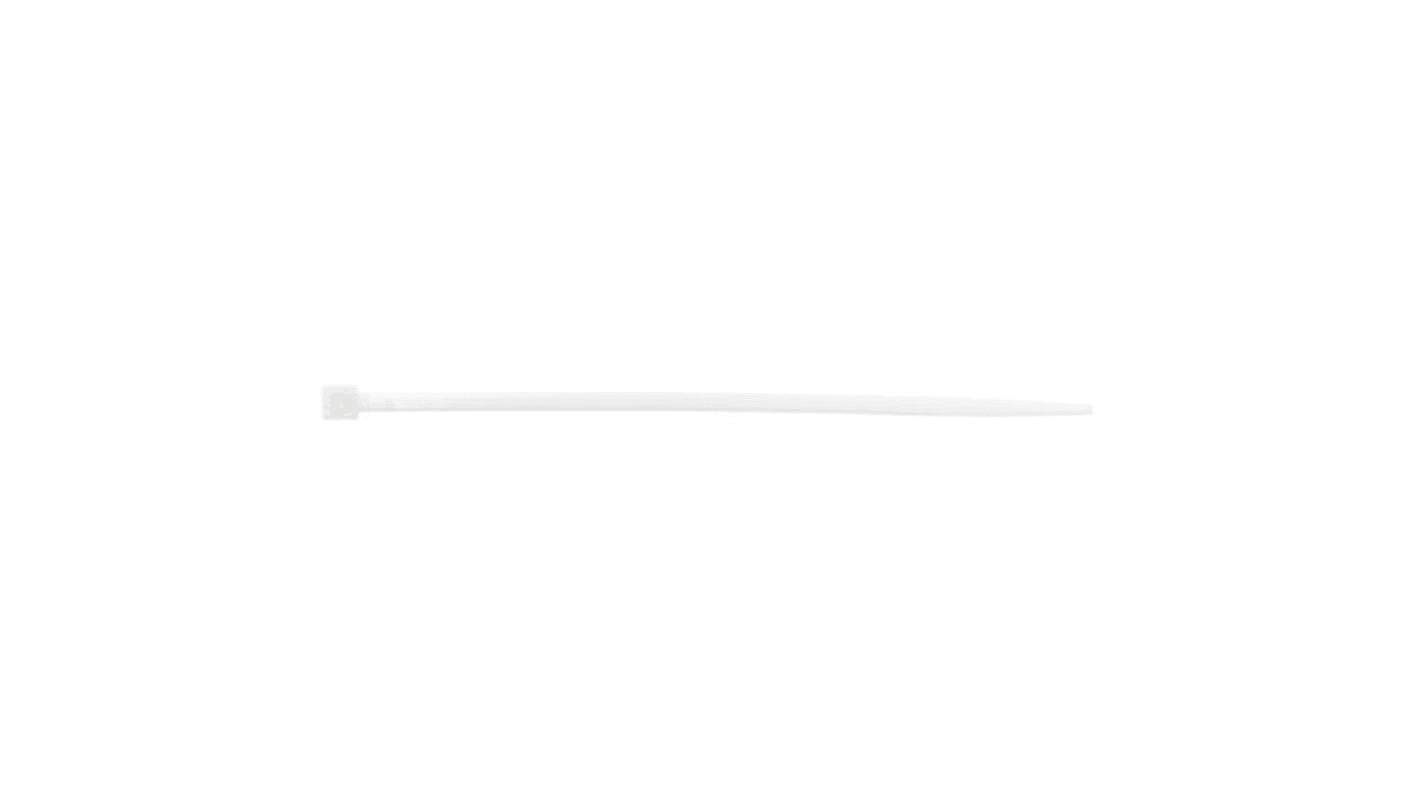 ABB Cable Tie, 300mm x 3.6 mm, Natural Nylon, Pk-100